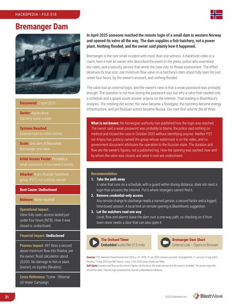 Print edition page: File 018, Bremanger Dam